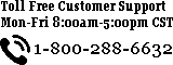 Toll-Free Customer Support 24/7